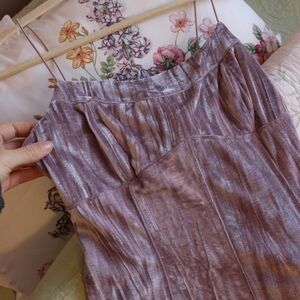 Purple Velvet Mini Dress
